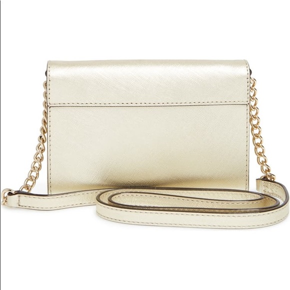 NEW Kate Spade Cami Metallic Gold Crossbody Bag - Picture 2 of 12